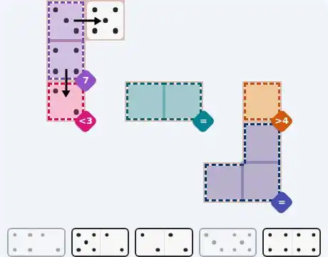 Pips hint for July 31, 2026 – easy level puzzle grid showing key first steps and strategy