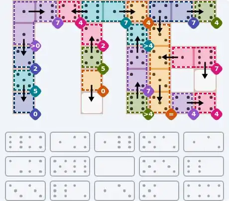 NYT Pips July 4, 2026 hard puzzle full solution grid showing final answer with hints