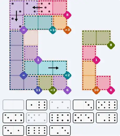 Pips hint for July 5, 2026 – hard level puzzle grid with critical first placements and strategy