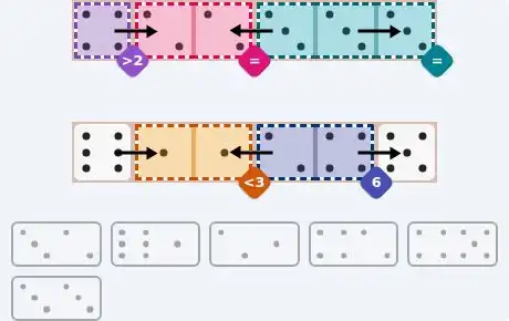 NYT Pips July 6, 2026 easy puzzle full solution grid with all hints completed