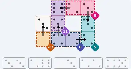 NYT Pips August 12, 2026 easy puzzle full solution grid with all hints completed