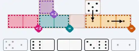 Pips hint for August 13, 2026 – easy level puzzle grid showing key first steps and strategy