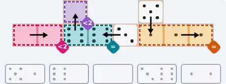 NYT Pips August 13, 2026 easy puzzle full solution grid with all hints completed