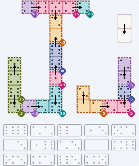 NYT Pips August 13, 2026 hard puzzle full solution grid showing final answer with hints
