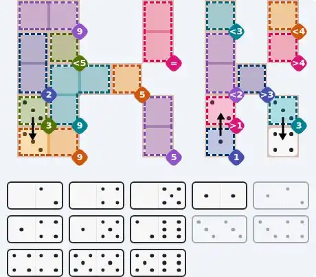 Pips hint for August 16, 2026 – hard level puzzle grid with critical first placements and strategy