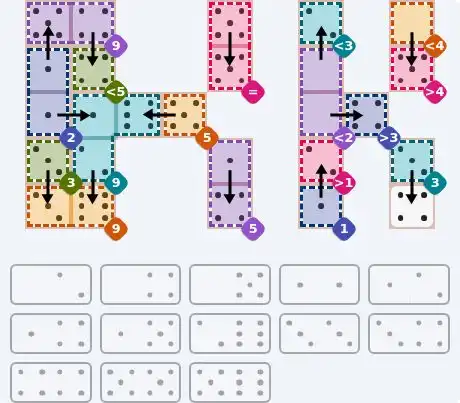 NYT Pips August 16, 2026 hard puzzle full solution grid showing final answer with hints