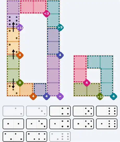 Pips hint for August 17, 2026 – hard level puzzle grid with critical first placements and strategy