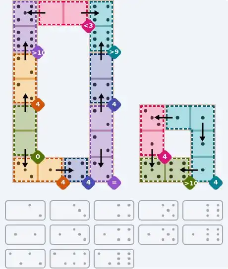 NYT Pips August 17, 2026 hard puzzle full solution grid showing final answer with hints