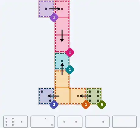 NYT Pips August 18, 2026 easy puzzle full solution grid with all hints completed