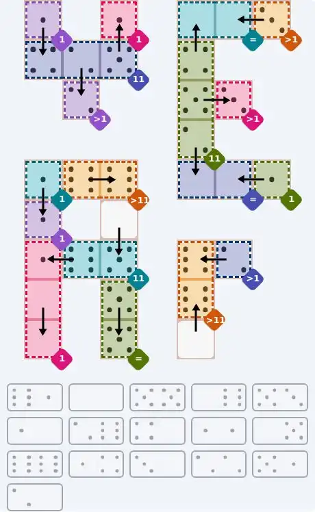 NYT Pips August 18, 2026 hard puzzle full solution grid showing final answer with hints