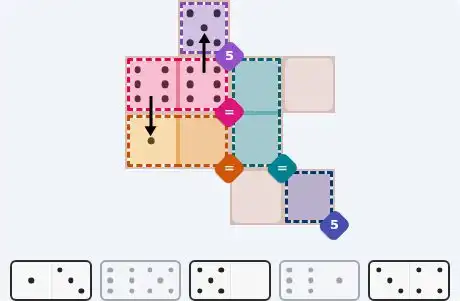 Pips hint for August 19, 2026 – easy level puzzle grid showing key first steps and strategy