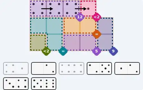 Pips hint for August 20, 2026 – medium level puzzle grid highlighting important moves and hints
