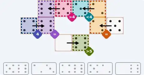 NYT Pips August 23, 2026 easy puzzle full solution grid with all hints completed
