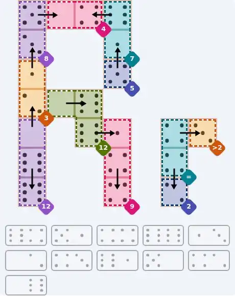 NYT Pips August 23, 2026 hard puzzle full solution grid showing final answer with hints