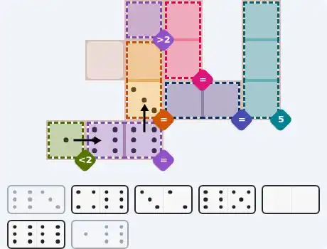 Pips hint for August 25, 2026 – medium level puzzle grid highlighting important moves and hints
