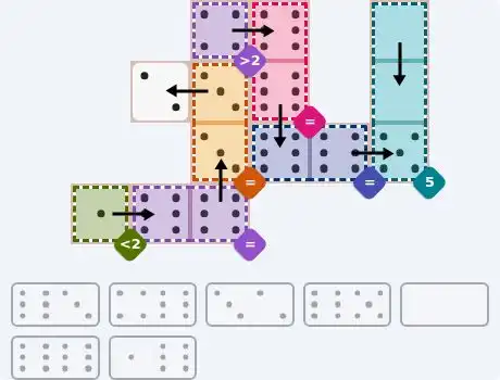 NYT Pips August 25, 2026 medium puzzle full solution grid with completed hints