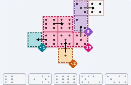 NYT Pips August 26, 2026 easy puzzle full solution grid with all hints completed