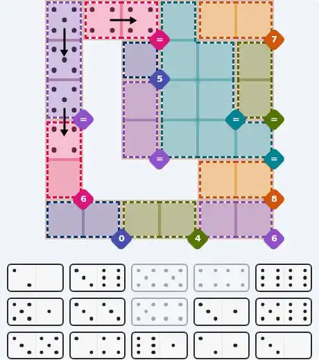 Pips hint for August 27, 2026 – hard level puzzle grid with critical first placements and strategy