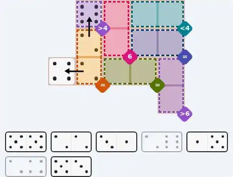 Pips hint for August 27, 2026 – medium level puzzle grid highlighting important moves and hints