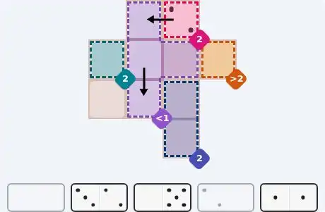 Pips hint for August 28, 2026 – easy level puzzle grid showing key first steps and strategy