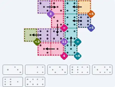 NYT Pips August 28, 2026 medium puzzle full solution grid with completed hints