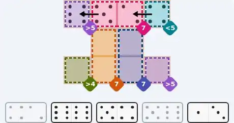 Pips hint for August 29, 2026 – easy level puzzle grid showing key first steps and strategy
