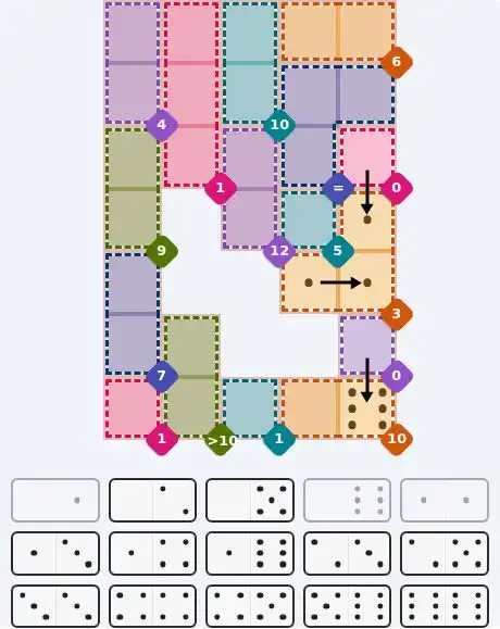 Pips hint for August 3, 2026 – hard level puzzle grid with critical first placements and strategy