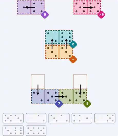 NYT Pips August 3, 2026 medium puzzle full solution grid with completed hints