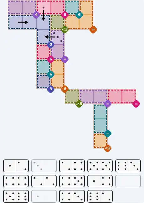 Pips hint for August 30, 2026 – hard level puzzle grid with critical first placements and strategy