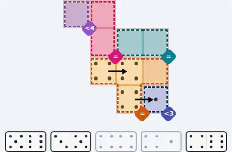 Pips hint for August 31, 2026 – easy level puzzle grid showing key first steps and strategy