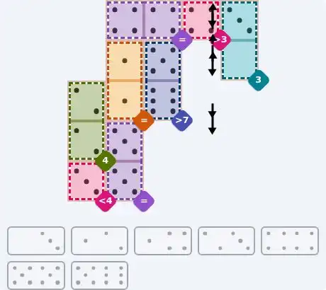 NYT Pips August 31, 2026 medium puzzle full solution grid with completed hints