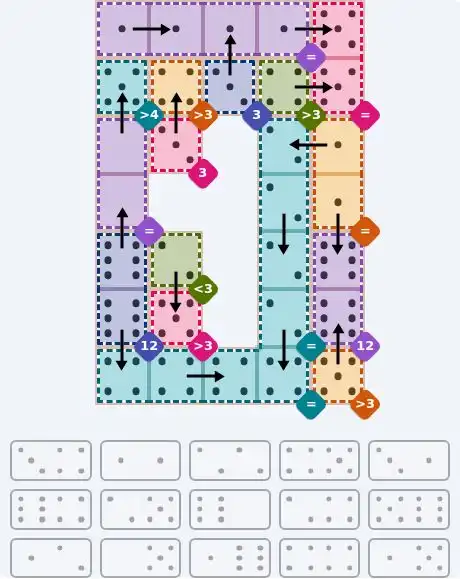 NYT Pips August 5, 2026 hard puzzle full solution grid showing final answer with hints