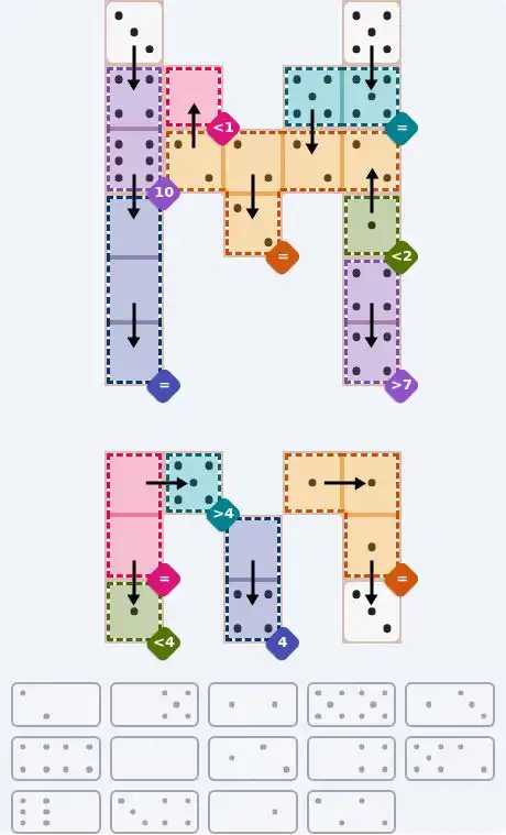 NYT Pips August 6, 2026 hard puzzle full solution grid showing final answer with hints