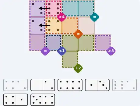 Pips hint for August 6, 2026 – medium level puzzle grid highlighting important moves and hints