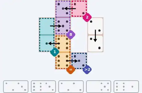 NYT Pips August 7, 2026 easy puzzle full solution grid with all hints completed