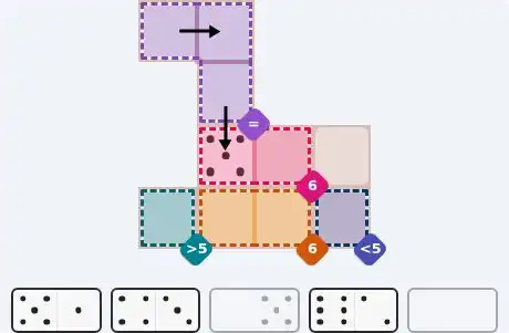 Pips hint for August 8, 2026 – easy level puzzle grid showing key first steps and strategy