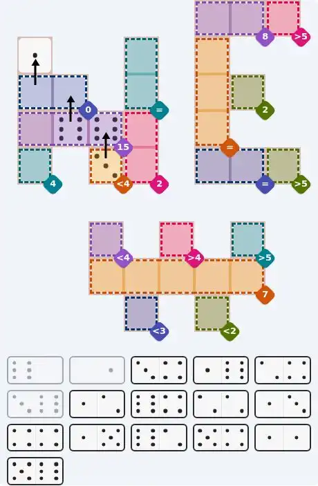 Pips hint for August 9, 2026 – hard level puzzle grid with critical first placements and strategy