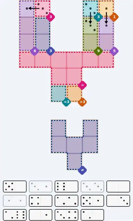 Pips hint for Sept 11, 2026 – hard level puzzle grid with critical first placements and strategy