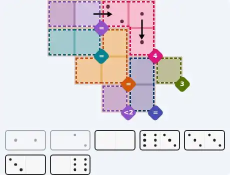 Pips hint for Sept 12, 2026 – medium level puzzle grid highlighting important moves and hints