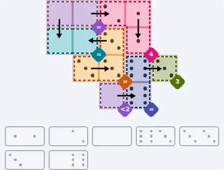 NYT Pips Sept 12, 2026 medium puzzle full solution grid with completed hints