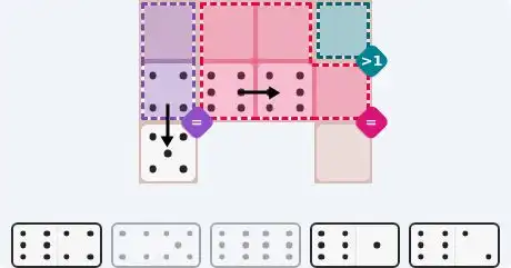 Pips hint for Sept 14, 2026 – easy level puzzle grid showing key first steps and strategy