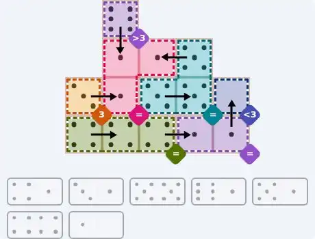 NYT Pips Sept 16, 2026 medium puzzle full solution grid with completed hints