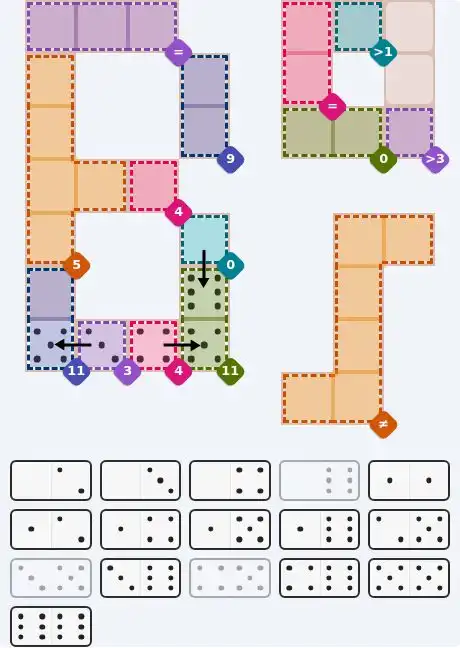 Pips hint for Sept 17, 2026 – hard level puzzle grid with critical first placements and strategy