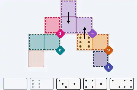 Pips hint for Sept 20, 2026 – easy level puzzle grid showing key first steps and strategy