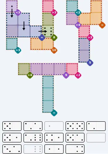 Pips hint for Sept 20, 2026 – hard level puzzle grid with critical first placements and strategy