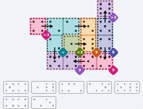 NYT Pips Sept 20, 2026 medium puzzle full solution grid with completed hints