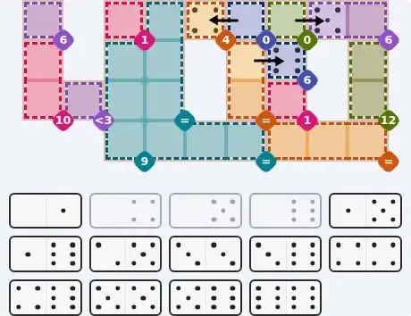 Pips hint for Sept 21, 2026 – hard level puzzle grid with critical first placements and strategy