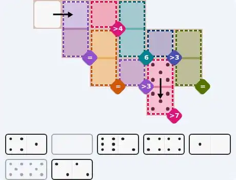 Pips hint for Sept 21, 2026 – medium level puzzle grid highlighting important moves and hints