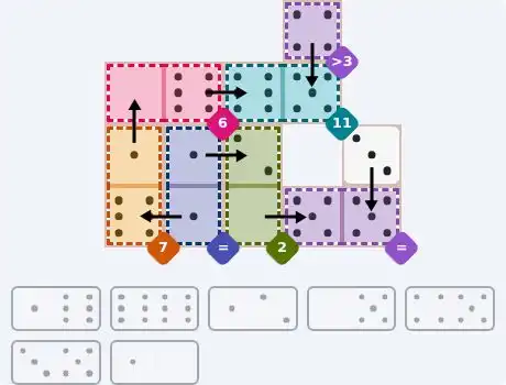 NYT Pips Sept 22, 2026 medium puzzle full solution grid with completed hints