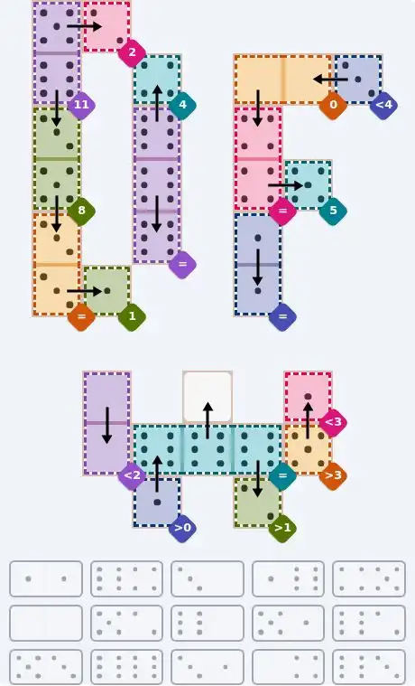 NYT Pips Sept 23, 2026 hard puzzle full solution grid showing final answer with hints